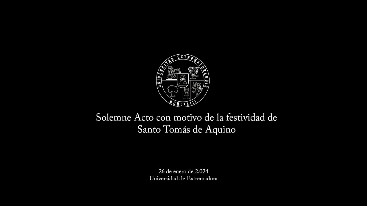 La UEx celebra Santo Tomás de Aquino 2024