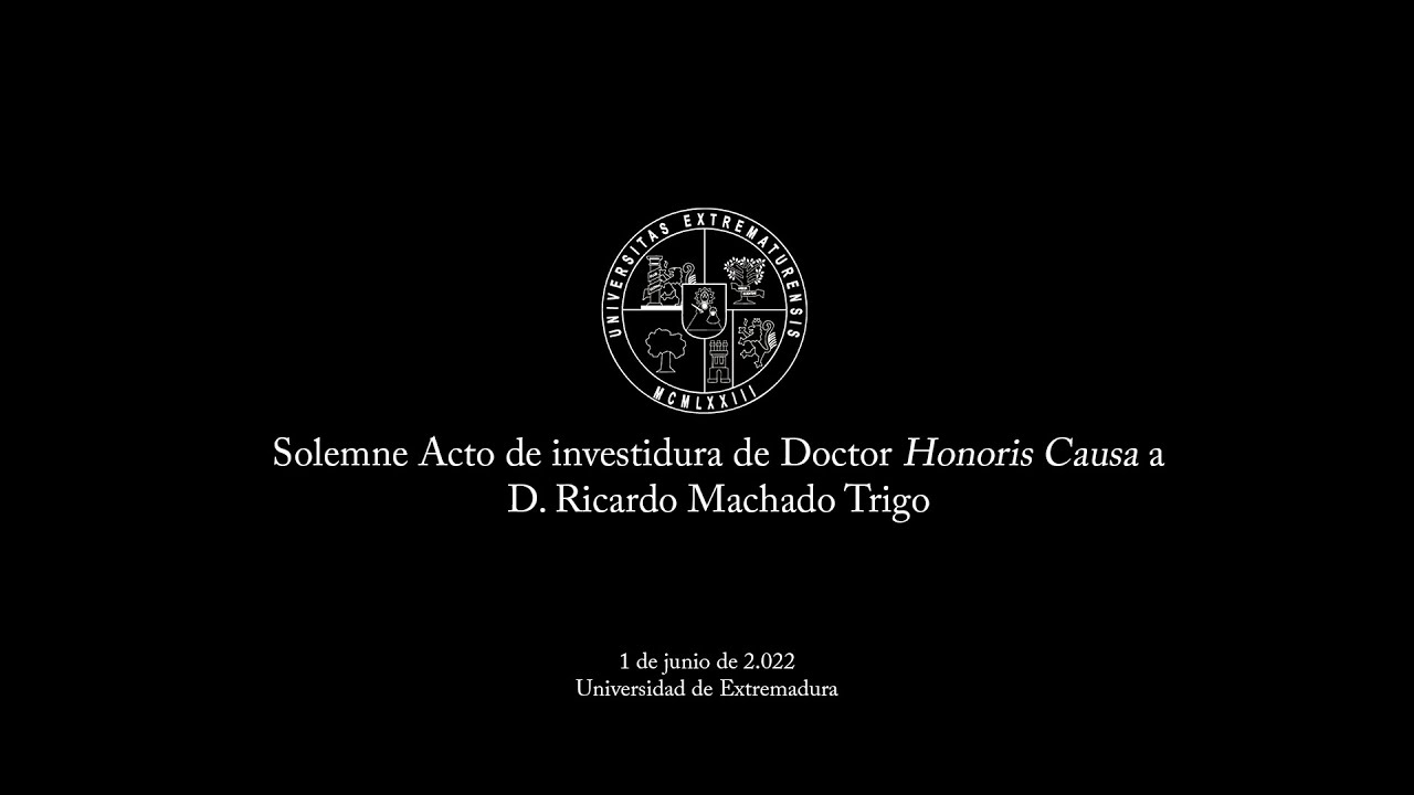 Investidura como Doctor Honoris Causa de D. Ricardo Machado Trigo