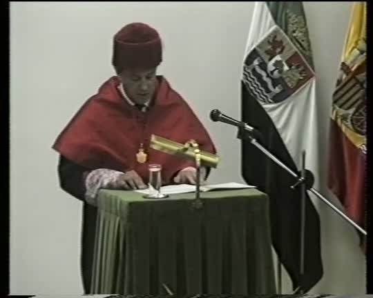Ceremony of the Conferral of Honorary Doctorates upon M. Cordero del Campillo and J. M. García Laguardia