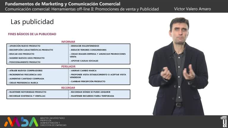 Vídeos Fundamentos de marketing y comunicación comercial